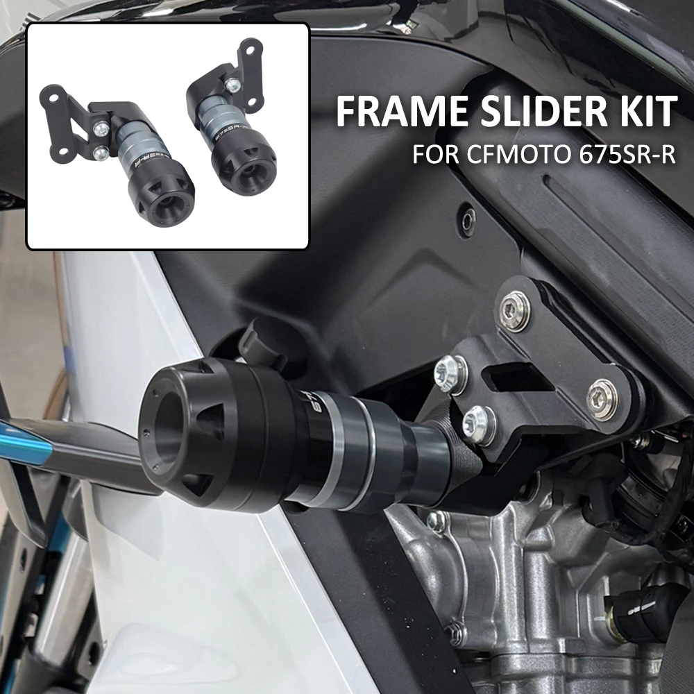 

FOR CFMOTO 675SR 675SR-R Motorcycle Engine Frame Slider Fall Prevention Falling Protection Pad Fairing Guard Crash Ball Bumper