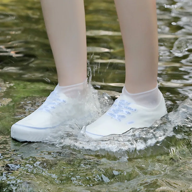 Waterproof Silicone Shoe Covers S/M/L Reusable Non-Slip Rain Boots Unisex Sneakers Protector For Outdoor Rainy Day Shoes Cover