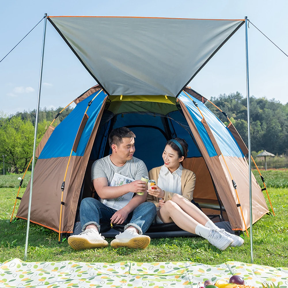 

Modification Wholesale Automatic Waterproof Custom Portable Outdoor Ultra Light Popup Large Family Camping Dome Tent