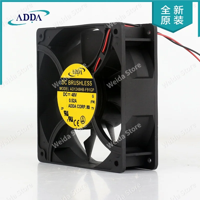 AD1248HB-F91GP ADDA 12V 24V 12038 120x120x38MM 12CM switch Large air volume communication cabinet cooling fan