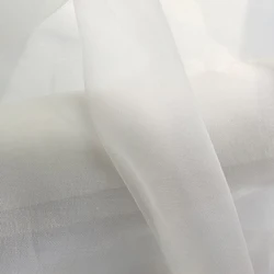 1 Meter X 1.4 Meter Natural White Silk Tulle Mesh Stiff Wedding Dress,Handicraft,Decorations,Veil Lace Fabric