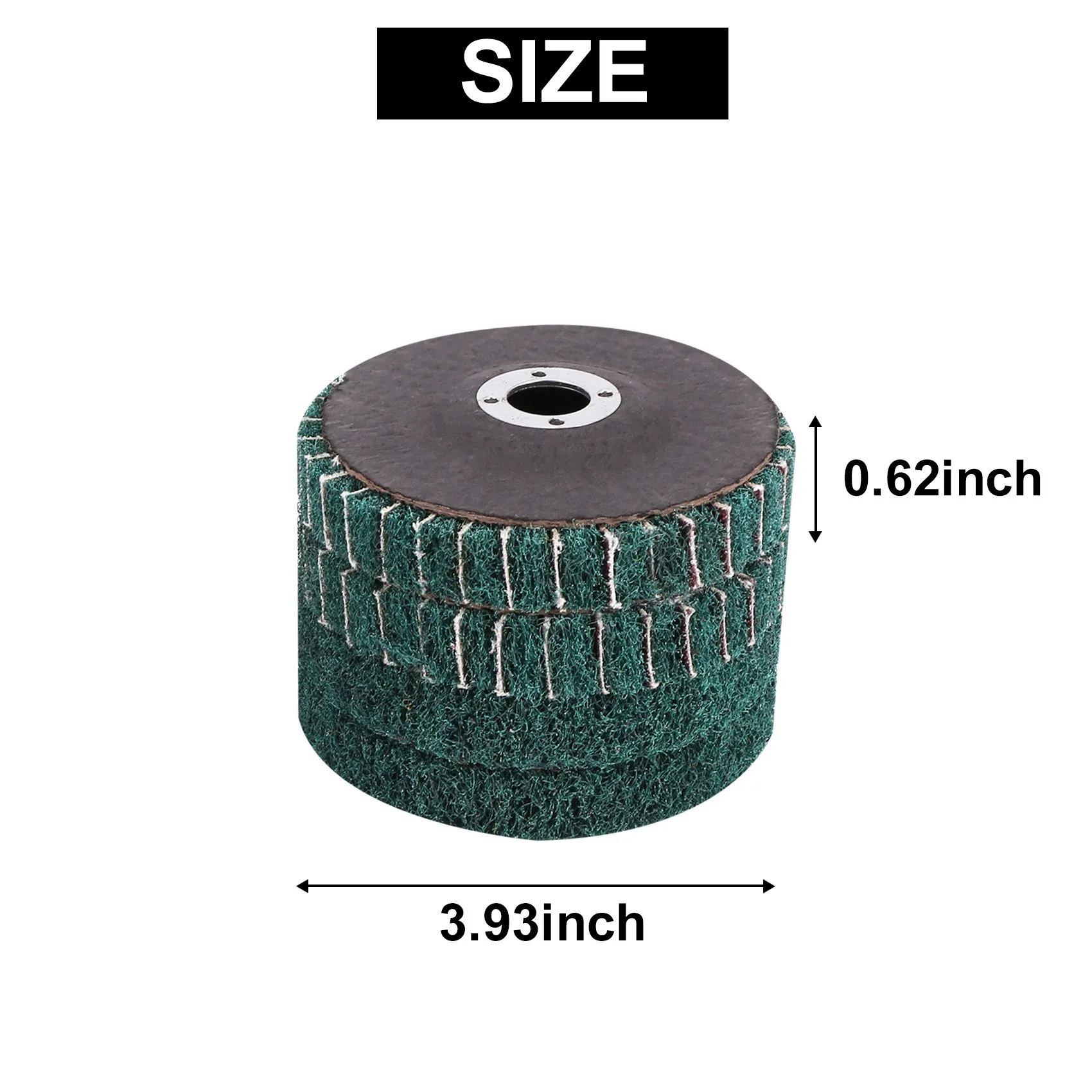 ABHI-8PCS 4 Inch Red & Green Nylon Fiber Flap Discs Set Assorted Sanding Grinding Buffing Wheels For Angle Grinder