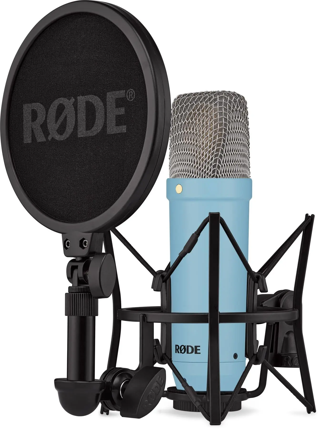 RODE NT1 Signature Series Large-Diaphragm Condenser Microphone XLR Cable SM6 Shockmount Low Noise for Recording/Podcasting/Pop