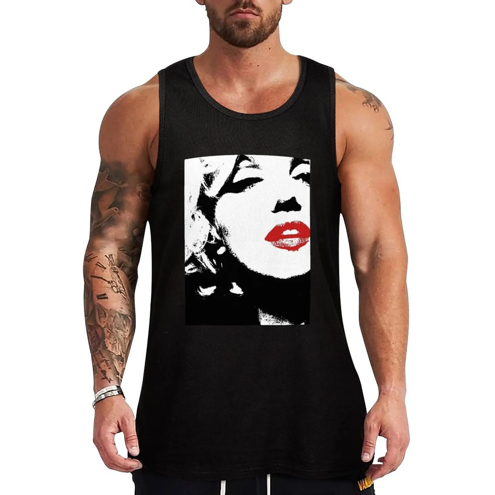 Monroe Tank Top Muscle fit Men's summer clothes T-shirt male anime t-shirts