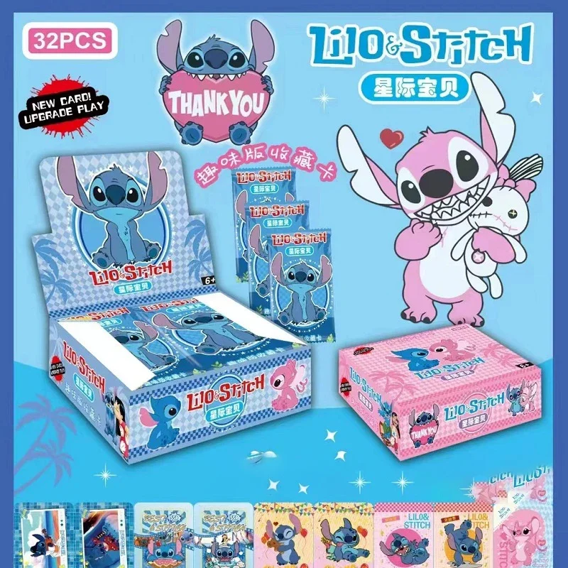 

160 Pcs Disney Lilo & Stitch Card Cute Cartoon Stitch Angel Character Card Fun Collection Card Children Toy Gift