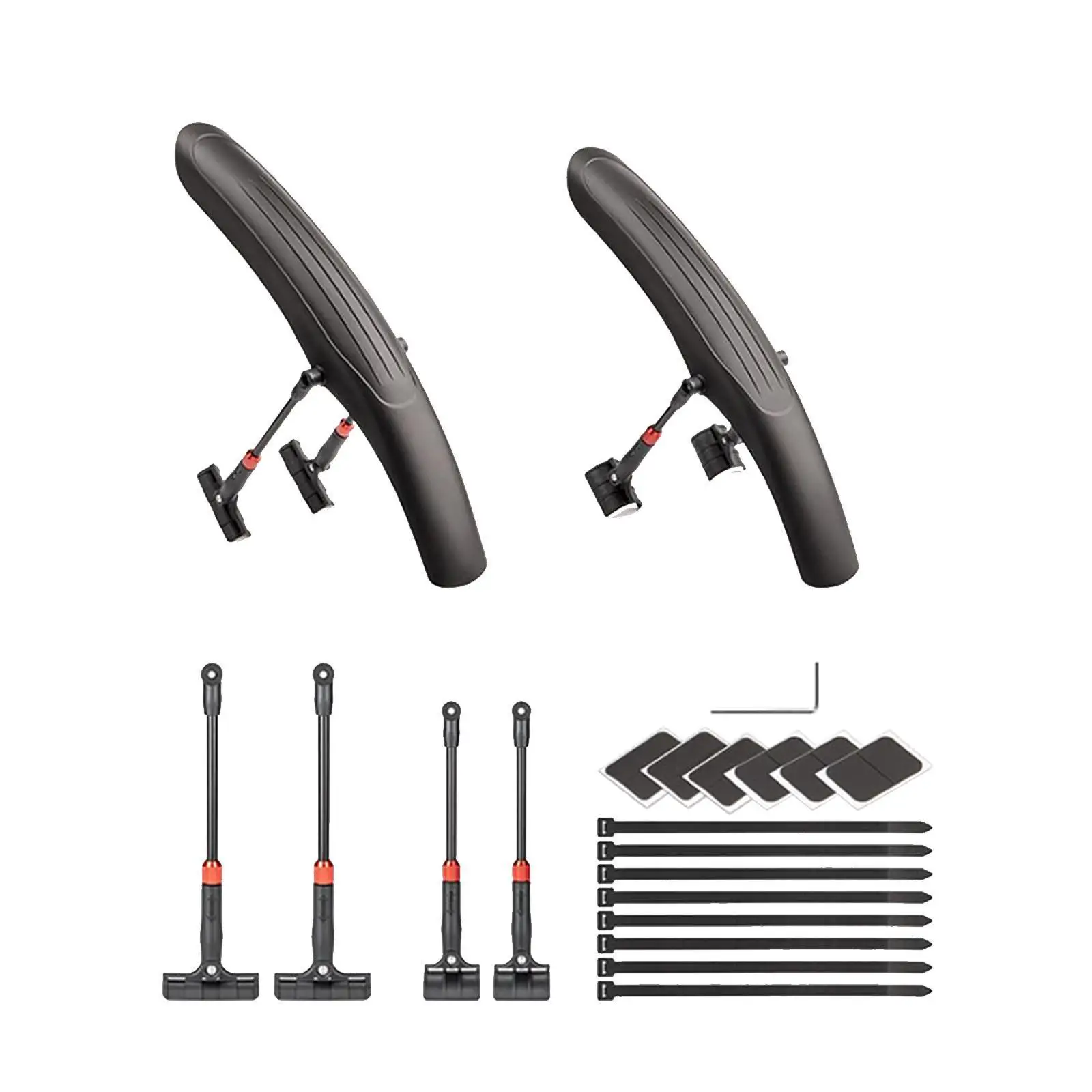 Mountain Bike Front Rear Fenders Lightweight Wheel Protection Mudflaps for