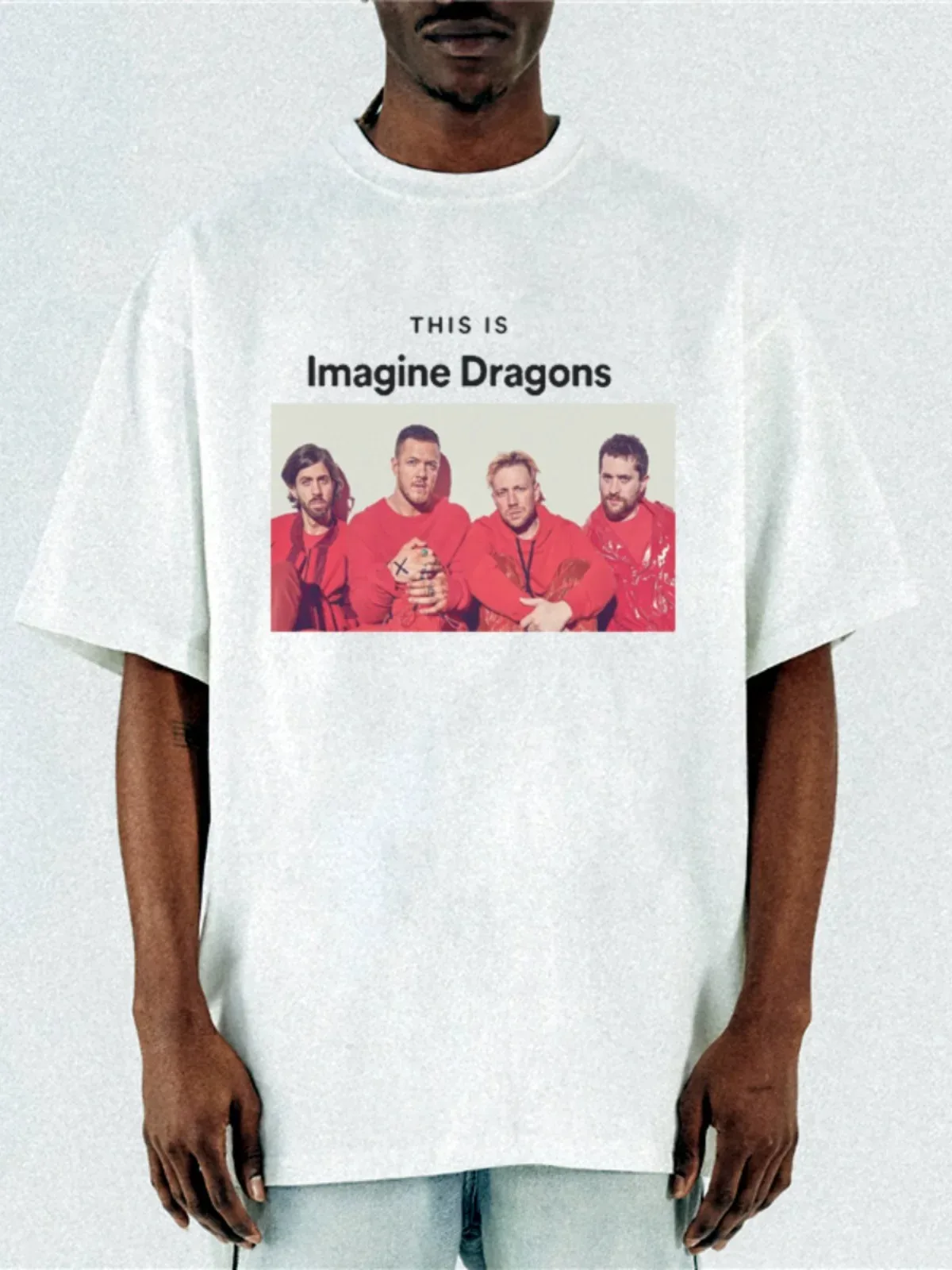 Imagine Dragons 'It Comes Back To You' Track Artwork Black Band Graphic T-Shirt Cotton Men Women Streetwear Tee
