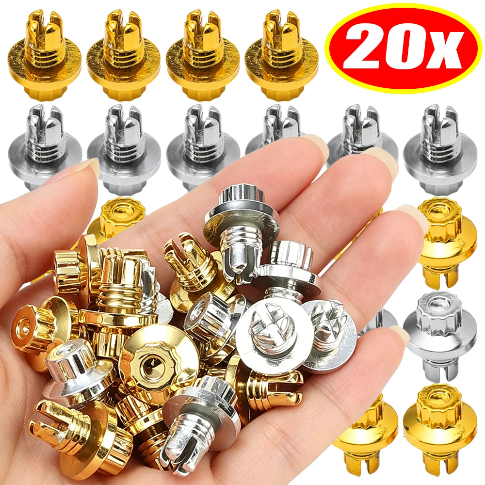 Car Wheel Hub Decor Screw Fastener Buckle Plastic Rivet Universal Auto Multi Piece Rim Modification Exterior Styling Accessories