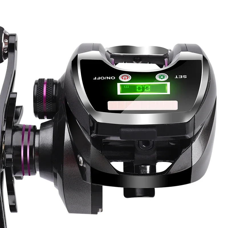 BaitCasting Reels Rechargeable Magnetic Braking Electric Powered Fishing Reel USB Cable Charging Electric Reel Fishing