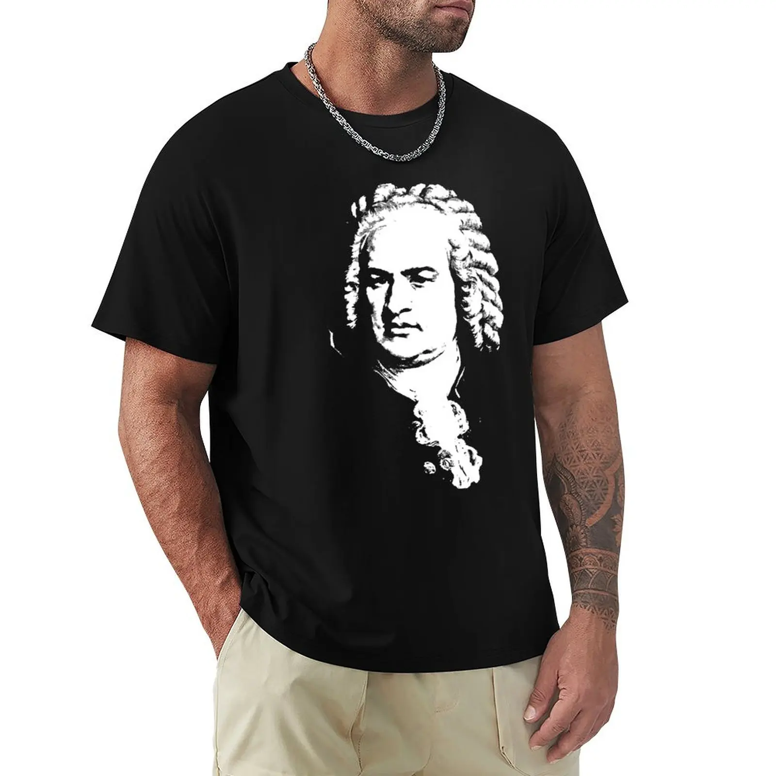 Johann Sebastian Bach T-Shirt essential t shirt custom t-shirts plus sizes Aesthetic clothing big and tall t shirts for men