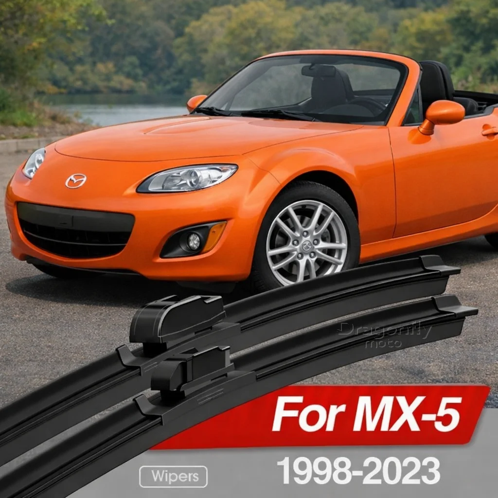 

For Mazda MX-5 MX5 NB NC ND 1998-2023 Front Windshield Wiper Blades 2pcs Windscreen Window Accessories 2000 2005 2014 2015 2020