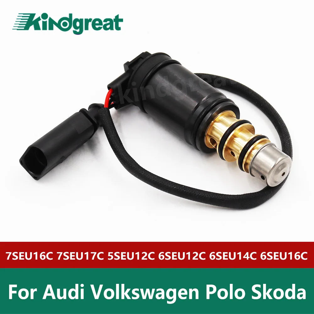 

AC compressor control valve 7SEU16C 7SEU17C 5SEU12C 6SEU12C 6SEU14C 6SEU16C solenoid valve for Audi Volkswagen Polo Skoda