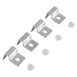 4Pcs/lot Fish Tank Aquarium Stainless Steel Clips Multifunctional Glass Cover Support Holder 6/10/12mm