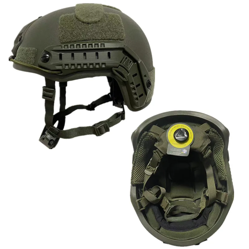 Casco balístico de corte alto FAST NIJ IIIA, casco táctico a prueba de balas, forro de Dial, casco a prueba de balas de UHMW-PE