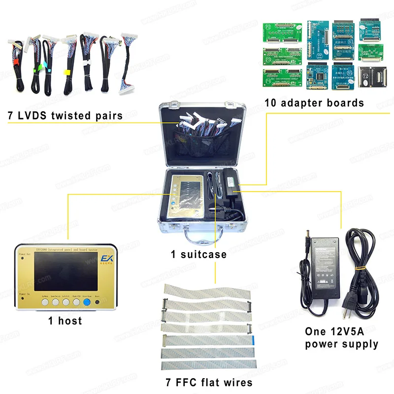 Carte d'écran TV Testeur intégré EX-V2080 carte mère TV LCD Polaroid LV-DS/MINI-LVDS/4K-VBY1screen Polaroid