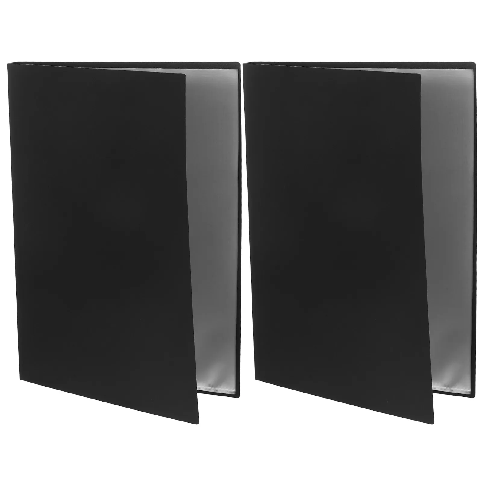 2Pcs Black A4 Insert File Folder Large Capacity Music Sheet Organizer Music Score Binder Document Storage Folder for Office