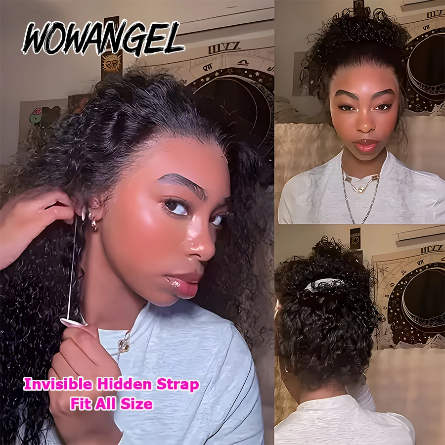 شعر مستعار بشري مجعد بدانتيل ك - مراجعة Hd Lace Frontal Wig Human Hair Pre Plucked وسعره