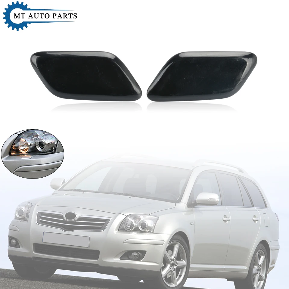 MATP Unpainted Front Bumper Headlight Washer Nozzle Cover Headlamp Water Spray Jet Cap For Toyota Avensis 2006 2007 2008 T25