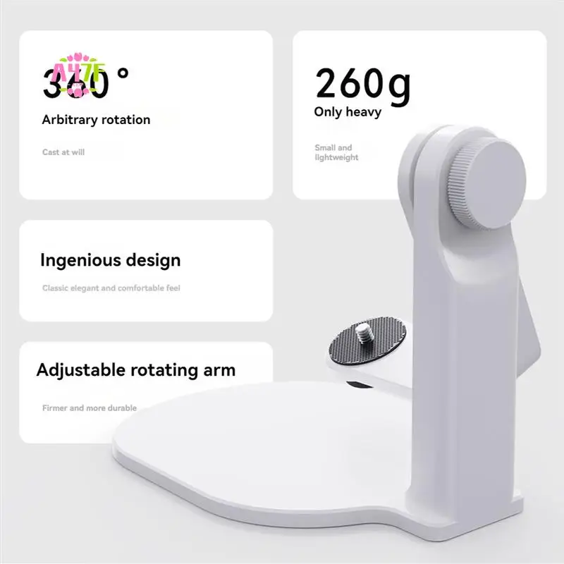 

A47F-Настольная подставка для проектора с вращением на 360 градусов, винтовое крепление 1/4 дюйма, регулируемая для дома и офиса, держатель проектора