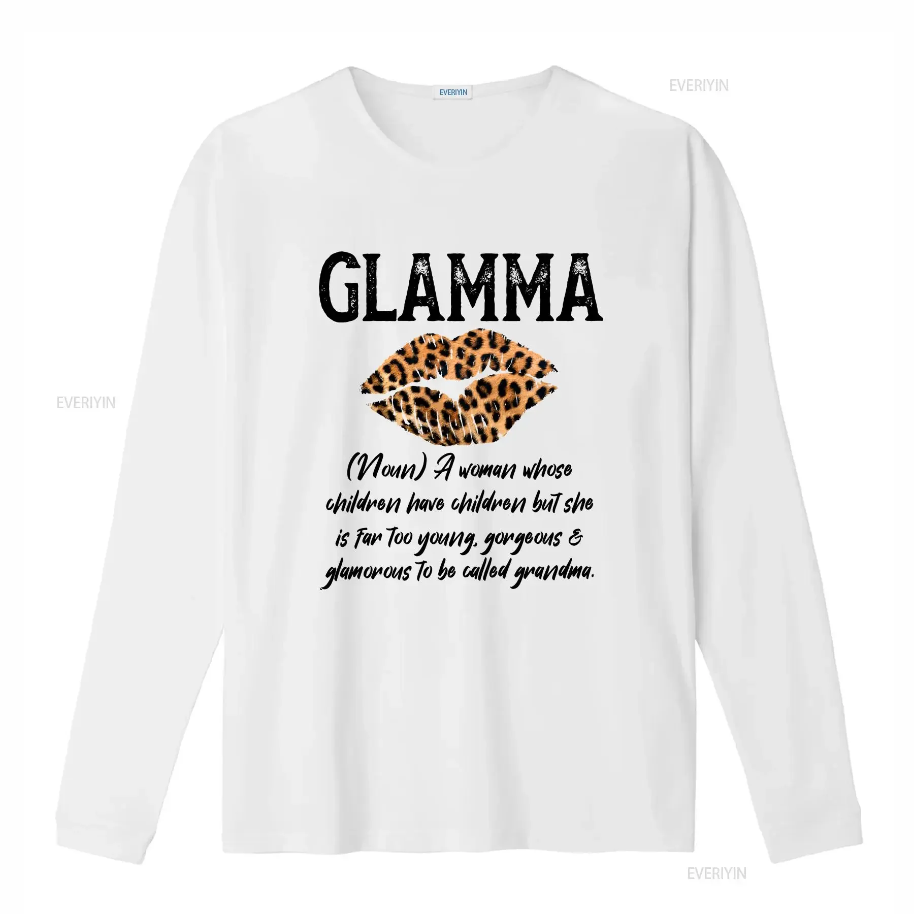 Glamma Leopard Lips Kiss Glam Ma Description Mother's Day T Shirt SweaT 19317 vintage Washed designer clothes Soft Unisex