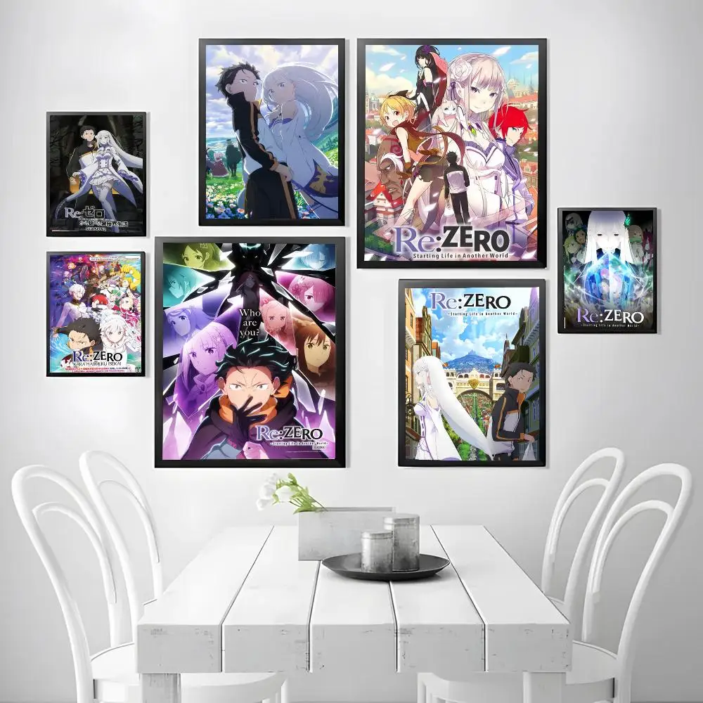 R- ReZERO -Starting Life in Another World Poster Wall decals, perfect for hallways, living rooms, and home decor