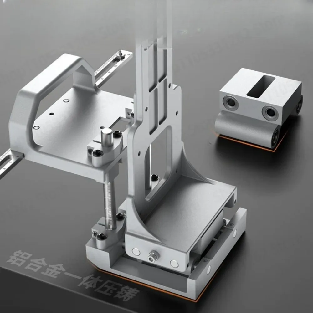 Router Table Slot Cutting Jig, Woodworking Groove Making Tool for Hidden Connector Mortise, Adjustable Aluminum Alloy
