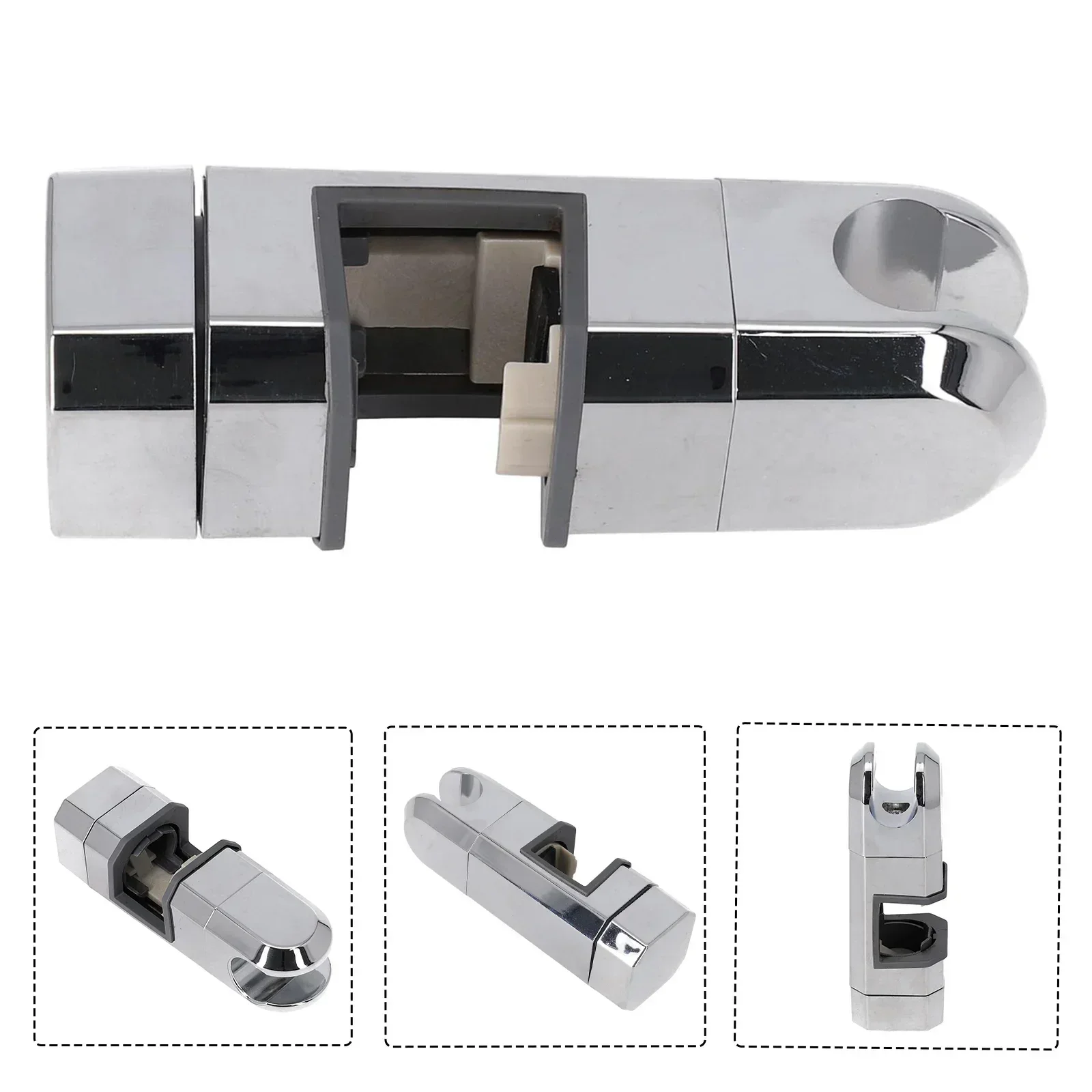 Adjustable Bracket Chrome Rotation Cm Easy To Use And Install Note Package Content ABS Silver Slider Bar Holder