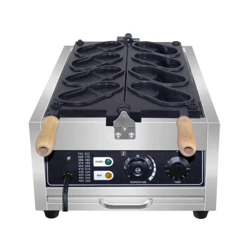 JK590 Commercial Waffle & Pastry Machine for Egg Waffles, Shoe-shaped Pastries, Coin Cakes, Bread, and Electric Heating Slippers