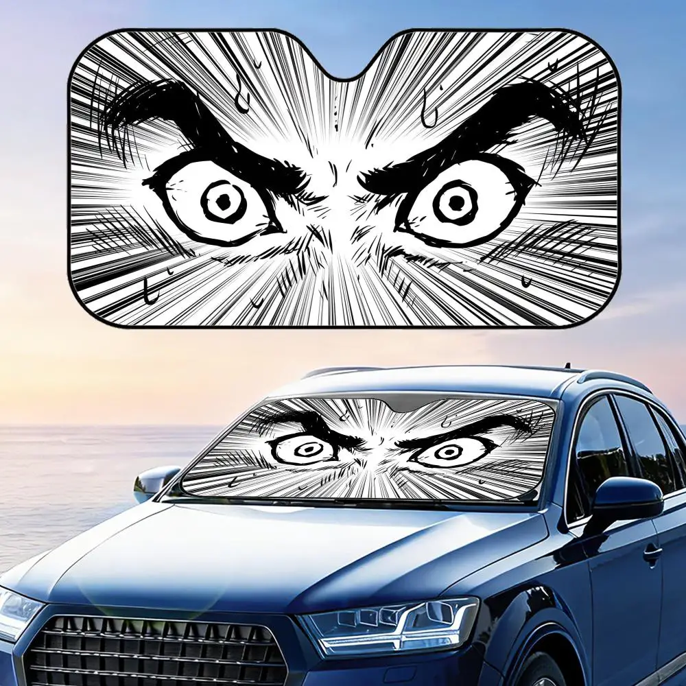 

Comic Expressions Sun Visor Reusable Aluminum Foil Windshield UV Protection Heat Insulation Cover Sun Visor Shade