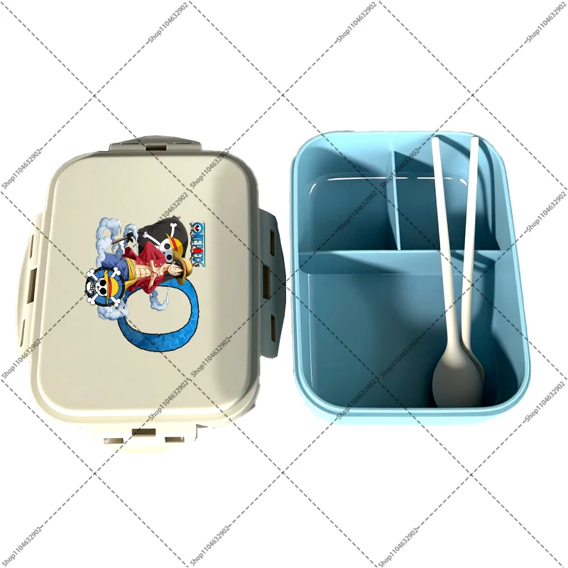 One Piece Lunch Box Luffy Girl Boy Portable Bento Boxs Student Hermetic Food Crisper Single Layer Capacity Kids Birthday Gift