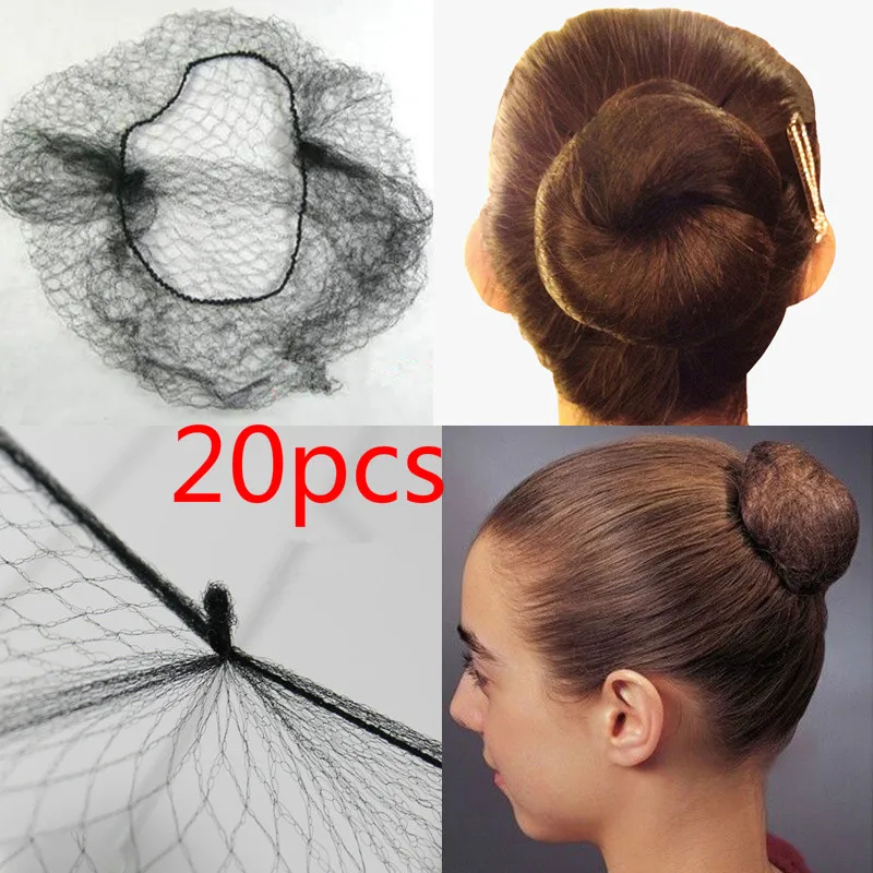 2022 Fashion Multi Colors Nylon Hair Nets Black Convenient Hairnets Invisible Soft Elastic Lines Hairnets Styling Accessories