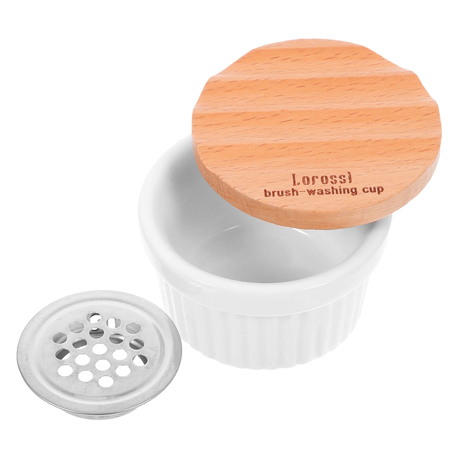 

Mini Ceramic Nail Art Brush Rinser Cleaning Bowl Replaceable Lid Nail Manicure Accessories Cup Brush Rinser Wash-Up Cup