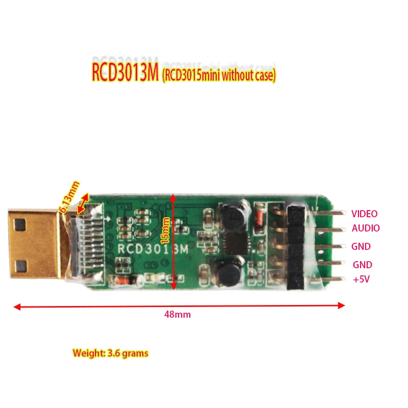 RCD3015mini FPV Micro HDMI to AV Converter Board Set & AV Cable Video TX for Sony NEX Series Camera PAL/NTSC RCD3013M