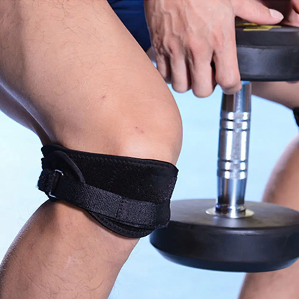 

1Pcs Lightweight Sweat-Absorbent Patella Protective Strap Shockproof Knee Pad for Climbing Cycling Bodybuilding Sports