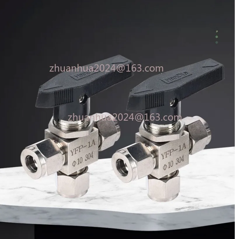 YFP-1A مقاومة الأحماض 304 316 الفولاذ المقاوم للصدأ 3 طريقة الكرة صمام 6 8 10 12 14 16 18 مللي متر 1/8 1/4 3/8 1/2 أنبوب صمام اغلاق