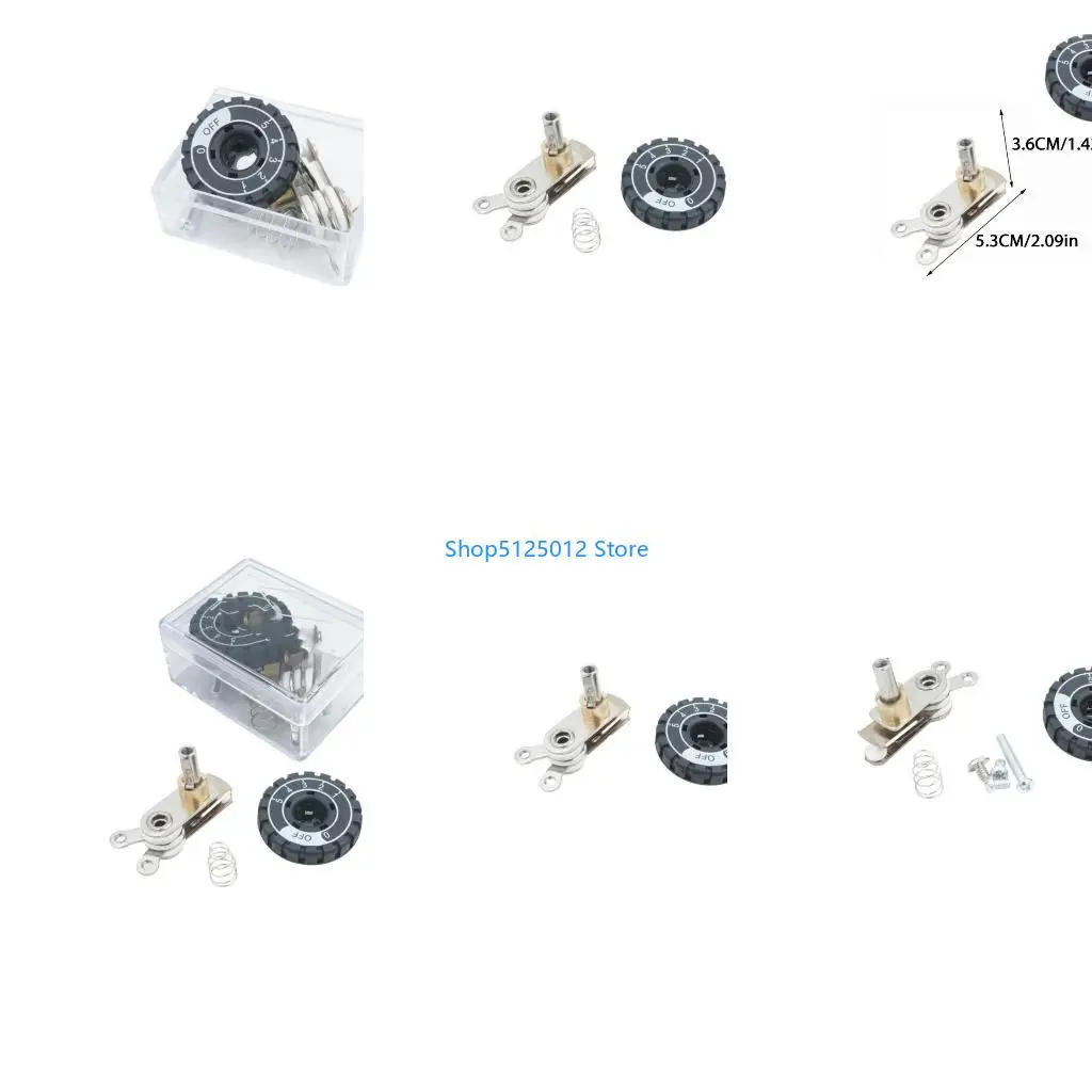 G8TC Mechanical Temperature Controller Repair Thermostat Switch Temperature Control Knob Metal Texture for Electric Irons