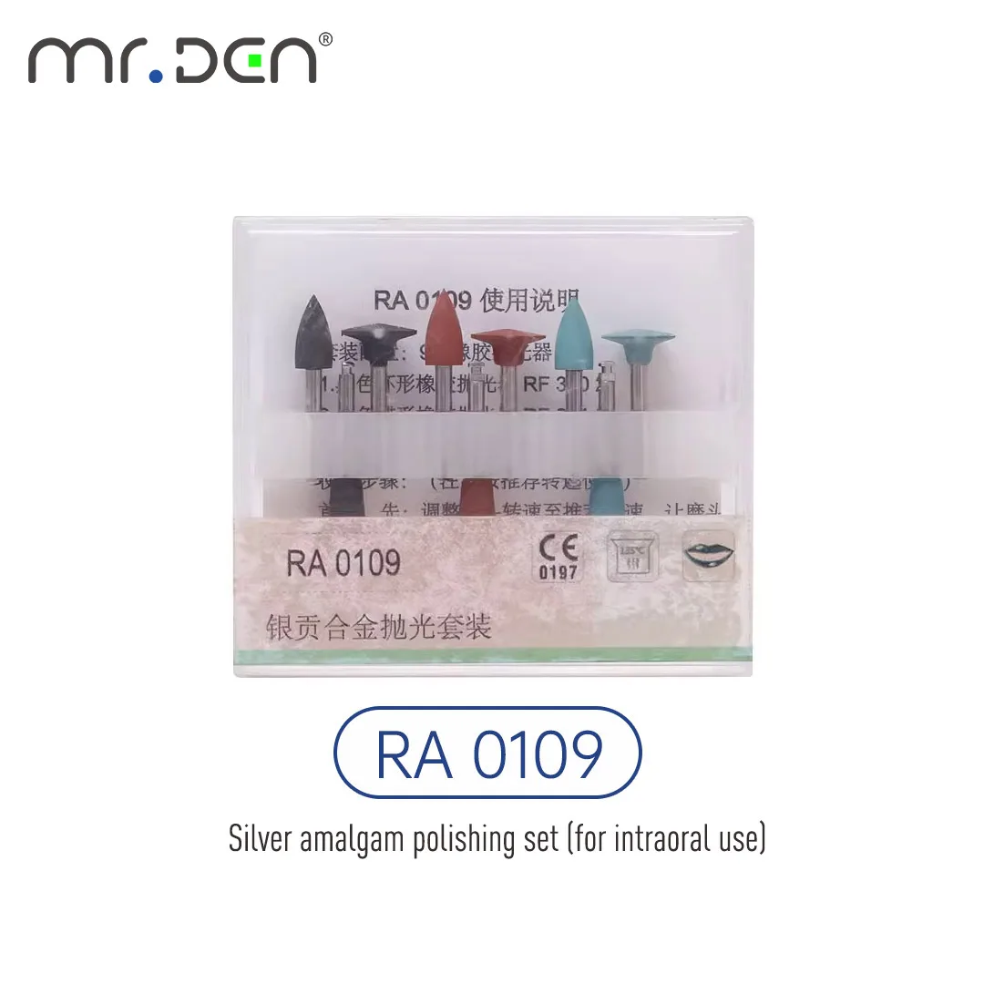 Resin Polishing Set Silver Amalgam Light Curing Resin Trimming Porcelain Veneer Preparation Grinding Head