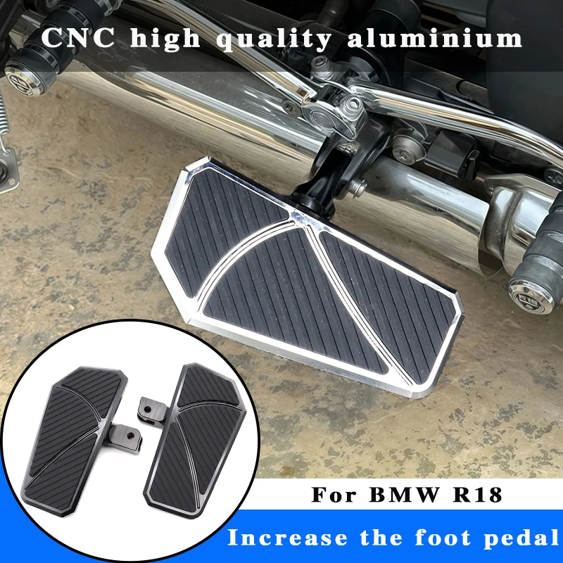 

For BMW R 18 Classic R18 100 Years Motorcycle increase Floorboards Pedal Rider Footrest Wide Foot Pegs Driver Anti-Slip Footpegs