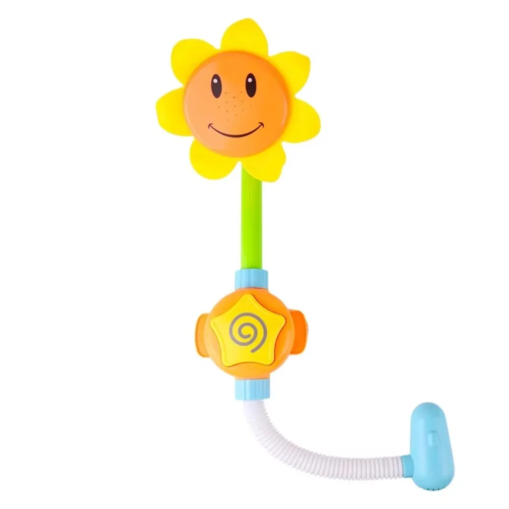 

Sunflower Shower Bath Toy Manual Sprinkler Water Spray Toy for Kids Baby Bathtub Play Fun Bath Time Interactive Toy
