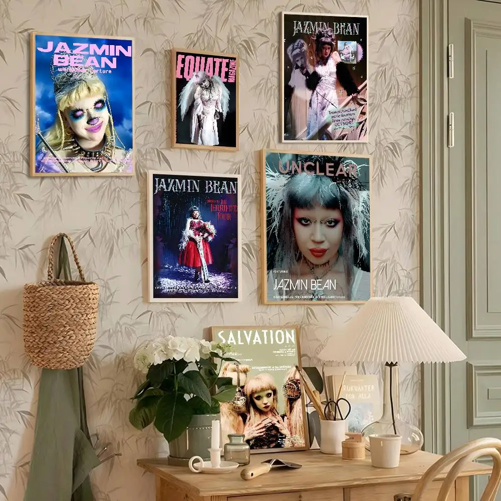 

Singer J-Jazmin Bean Vintage Vintage Posters Sticky Whitepaper Prints Posters Artwork Posters Wall Stickers