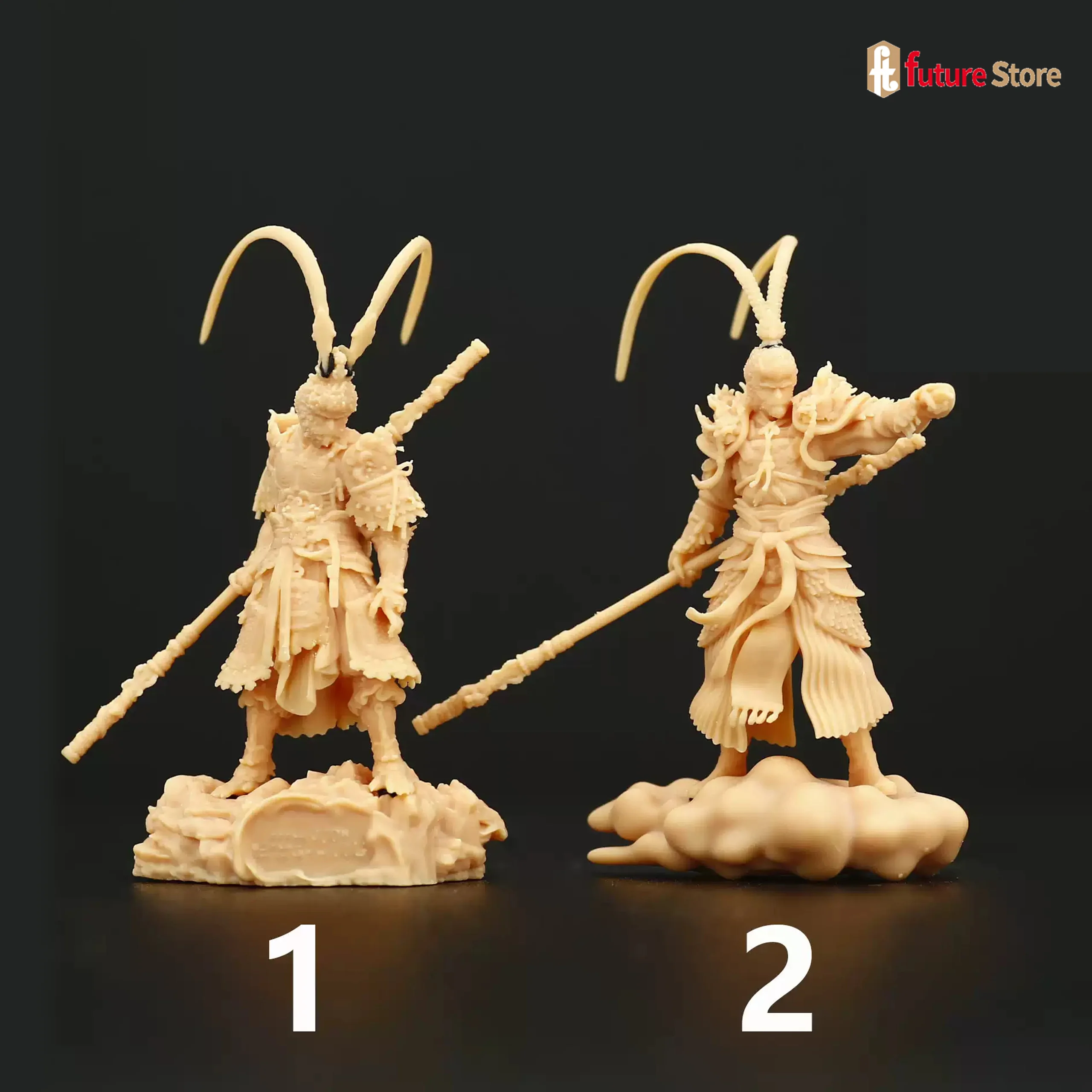 In Stock A374 1/64 1/43 Anime Monkey WUKONG Statue Chinese Myth Stories Diorama Figure Model Miniature Mini Dolls Craft Toys