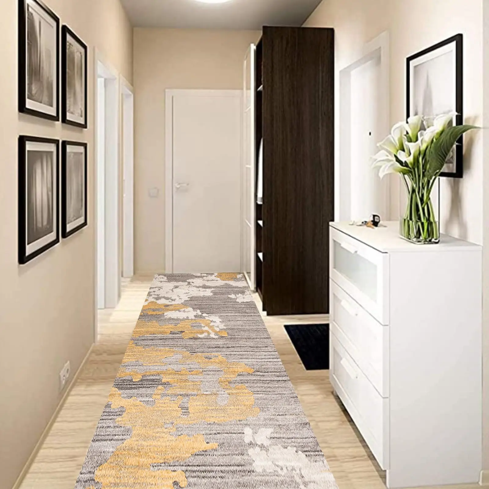 Modern Carpet Floor Mats Home Decor, Long Narrow Runner Rugs for Aisle Entryway Kitchen Bedroom 1m 1.5m 2m 2.5m 3m 3.5m
