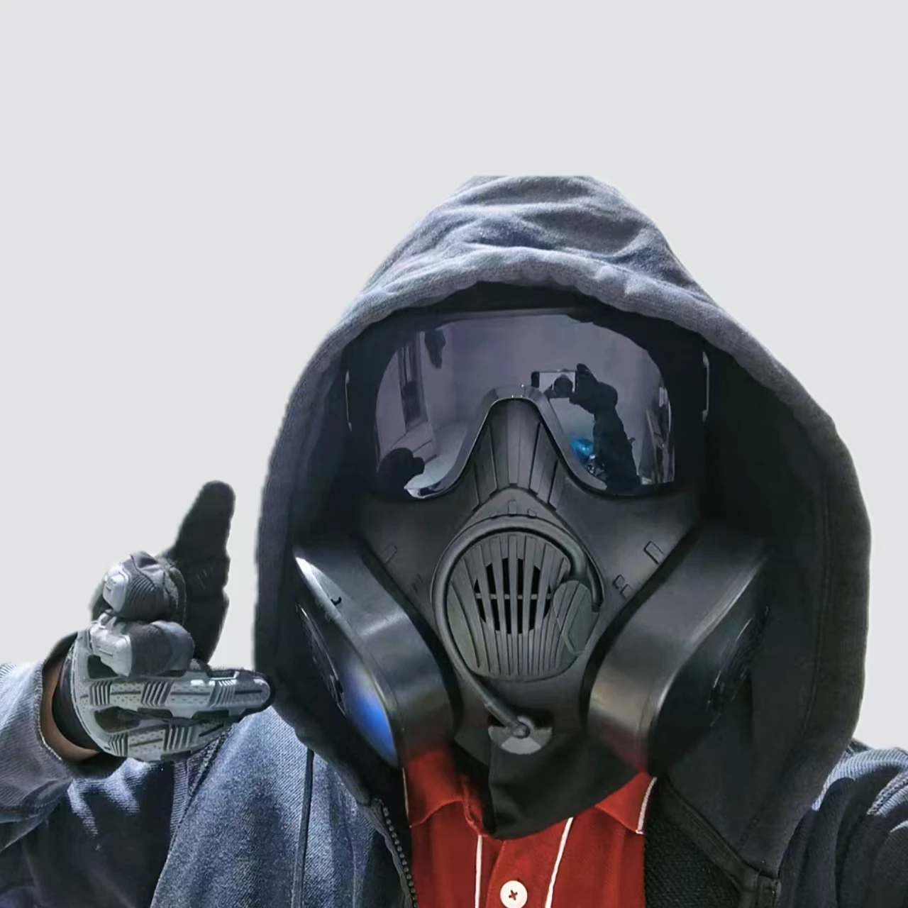 Zlangsport Maschere tattiche Obiettivi ZL4/M50 FM54 Maschera protettiva morbida ad aria a pieno facciale Per il tiro, la caccia, l'equitazione, l'allenamento, i giochi CS, il cosplay