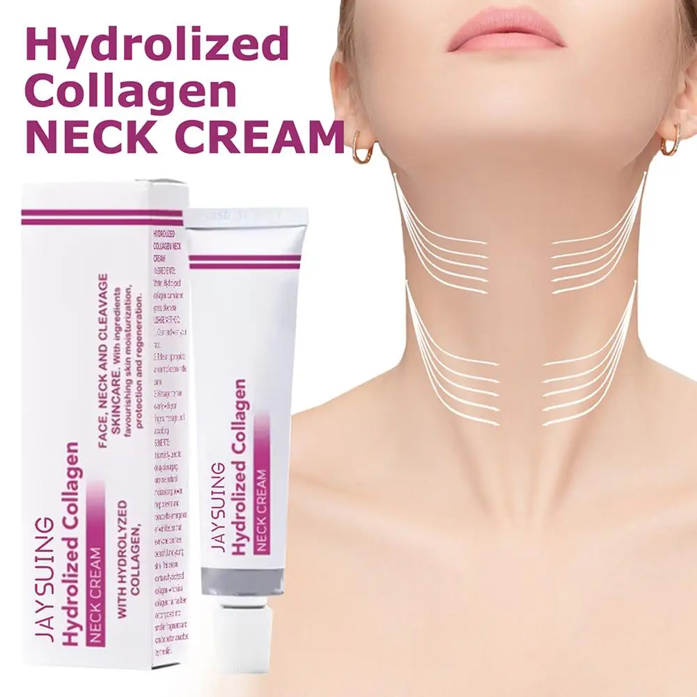 40g Lifting Neck Lines Collagen Neck Cream Nourish Neck Eliminate Rejuvenation Care Chin Fade Double Anti-ageing Fat Wrinkl I6C7