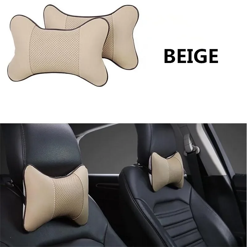 2X Car Headrest Neck pillow seat cushion Accessories For Nissan Teana X-Trail Qashqai Livina Tiida Sunny March Murano Geniss