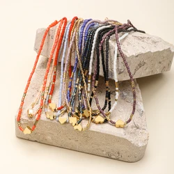 ZMZY New Miyuki Dainty Necklace for Women Hight Quality Natural Stone Beaded Necklaces Clavicle Chain Jewelry Gifts for Friend