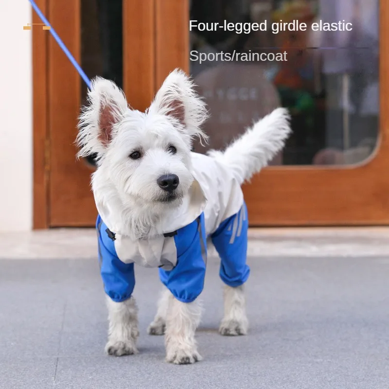 Pet Supplies Dog Clothing Raincoat Pet Clothing Warm and Windproof in Autumn and Winter Small Dog Raincoat Pet Submachine Jacket