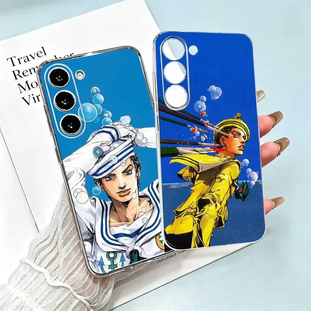 N-JoJos Bizarre Adventure  Clear Soft Silicone Phone Case for Samsung Galaxy A71, A70, A30，A52, A51, A40,