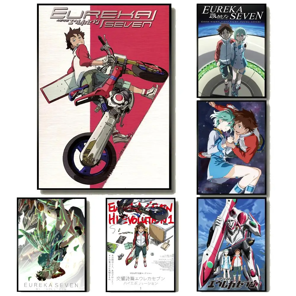 Anime E-Eureka Seven Poster Modern Minimalist Wall Art Prints for Home Decor Interior Bedroom Living Room
