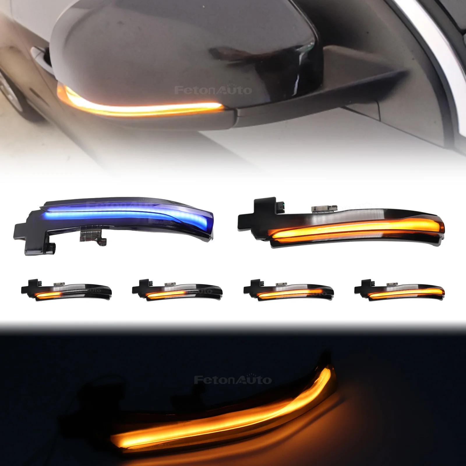 2Pcs Rearview Mirro…